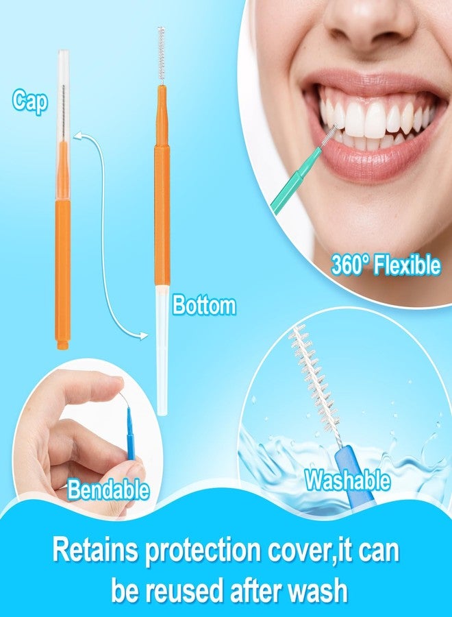 RAINFLOW 100 Pcs Interdental Brushes Between-Teeth Disposable Braces Brush for Teeth,Interproximal Dental Brush Picks,Toothpick Dental Flossing Oral Hygiene Cleaning for Home,Travel,Work,School - Image 5